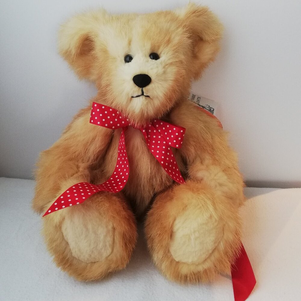 Luxury Real Mink Fur Teddy Bear – Handmade in Canada 15”